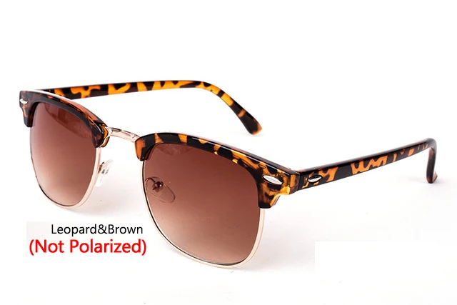C10 Leopard Brown LeonLion поляризационные солнцезащитные очки без оправы женские/Мужские поляризационные UV400 классические брендовые дизайнерские ретро очки - Цвет линз: C10 Leopard Brown