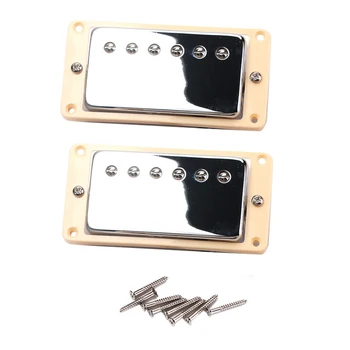 

Set of 2 Guitar Humbucker Pickup 52mm Electric Guitar Bridge&Neck Replacement