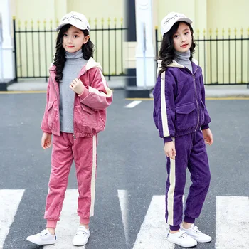 

2019 Spring Baby Casual Tracksuit Children Boy Girl Cotton Zipper Jacket Pants 2Pcs/Sets Kids Leisure Sport Suit Infant Clothing