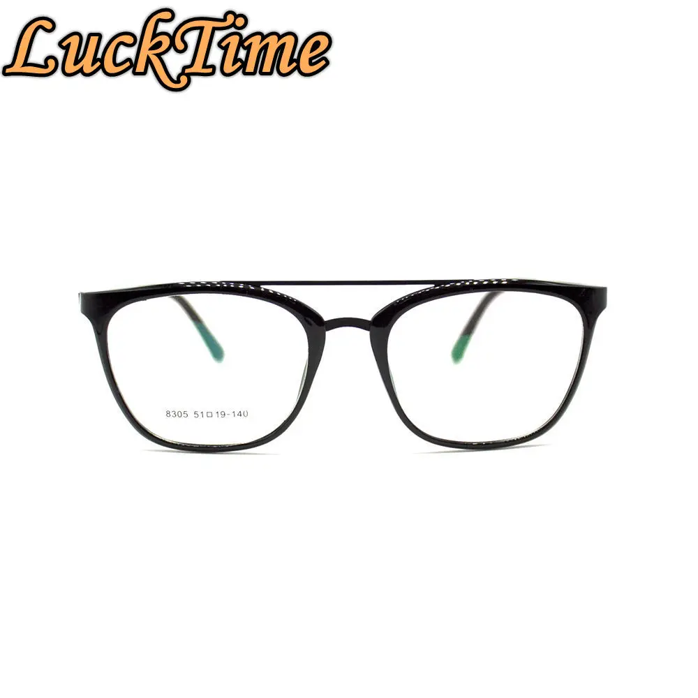 

LuckTime Casual Fashion Women Eyeglass frames Men Women Unisex Square Myopia Glasses Frame Lucky Time Prescription Glasses #8305