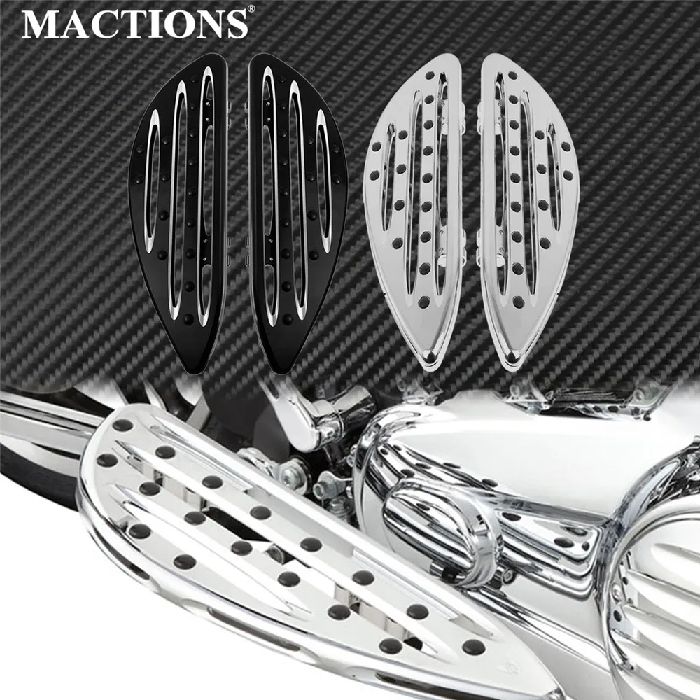 Motorcycle CNC Driver Floorboard Front Footrest Footpegs Pedal For Harley Touring Road King Electra Glide Softail FLST FLSTF