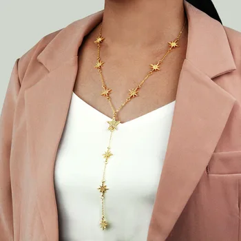 

New Popular European and American Fashion Fashion Set Sunflower Necklace Elegant Alloy Necklace Female statement