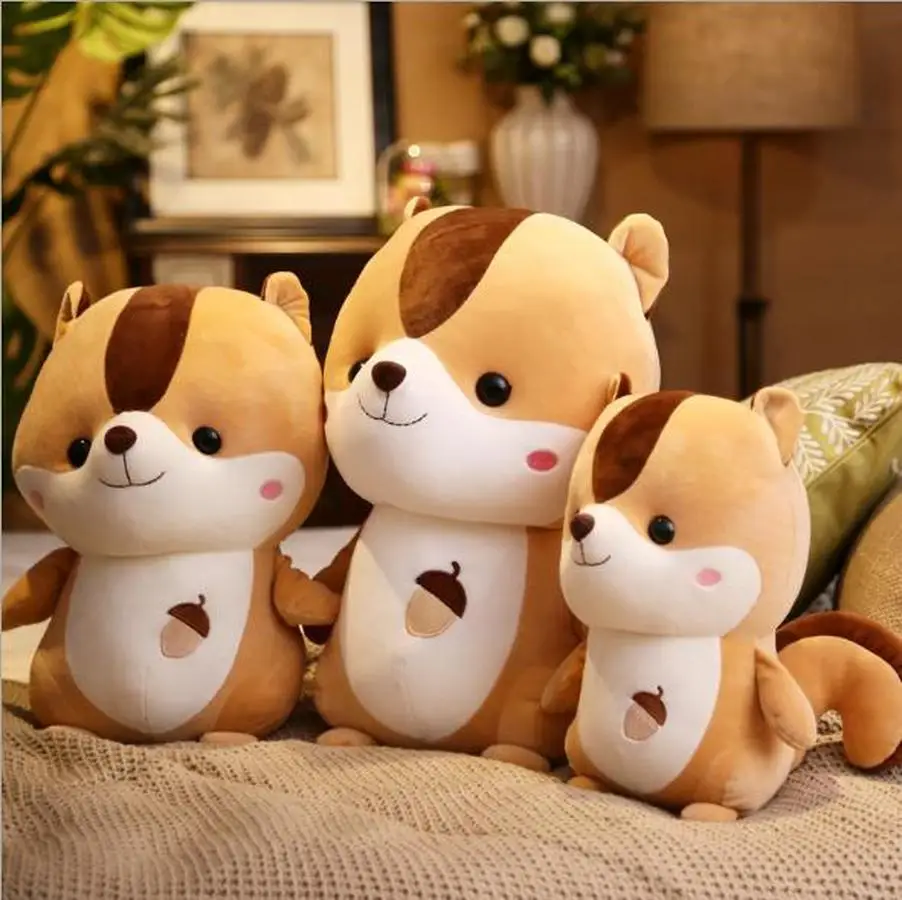 

Plush Squirrel Doll Baby Kids Cute Stuffed Animal Toy Christmas Birthday Gift for Children
