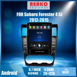 REAKOSOUND REPRODUCTOR Multimedia para coche Subaru Forester 4 SJ 2012 2015, pantalla Tesla de 9,7 pulgadas, navegador GPS, Android, autorradio
