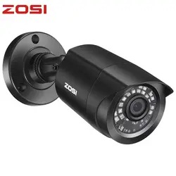 ZOSI 720 P 3,6 мм Len CCTV водостойкие видео домашние съемки 24 светодиодный потолочный ночного видения Поддержка аналоговый видеорегистратор окна 8