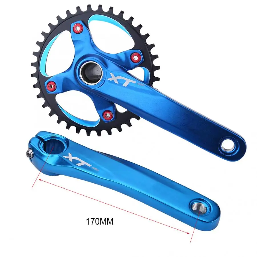Алюминиевый сплав MTB Crankset Интегральная односкоростная Звездочка велосипедная