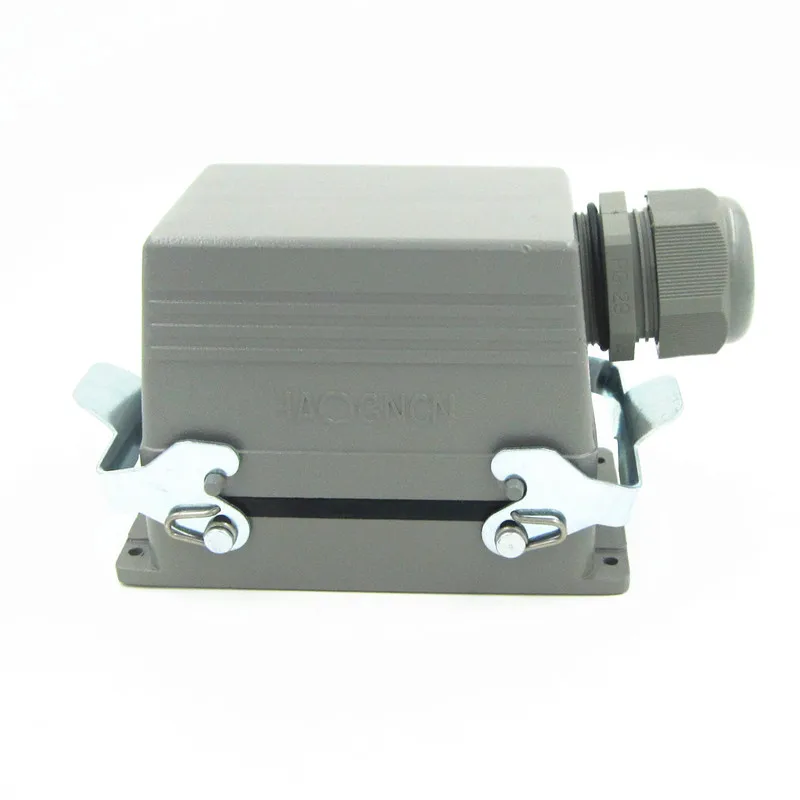 

HDC-HE-048-1 Heavy Load Connector 48 Core 16A Rectangle Connector Heat Flux Avenue Plug
