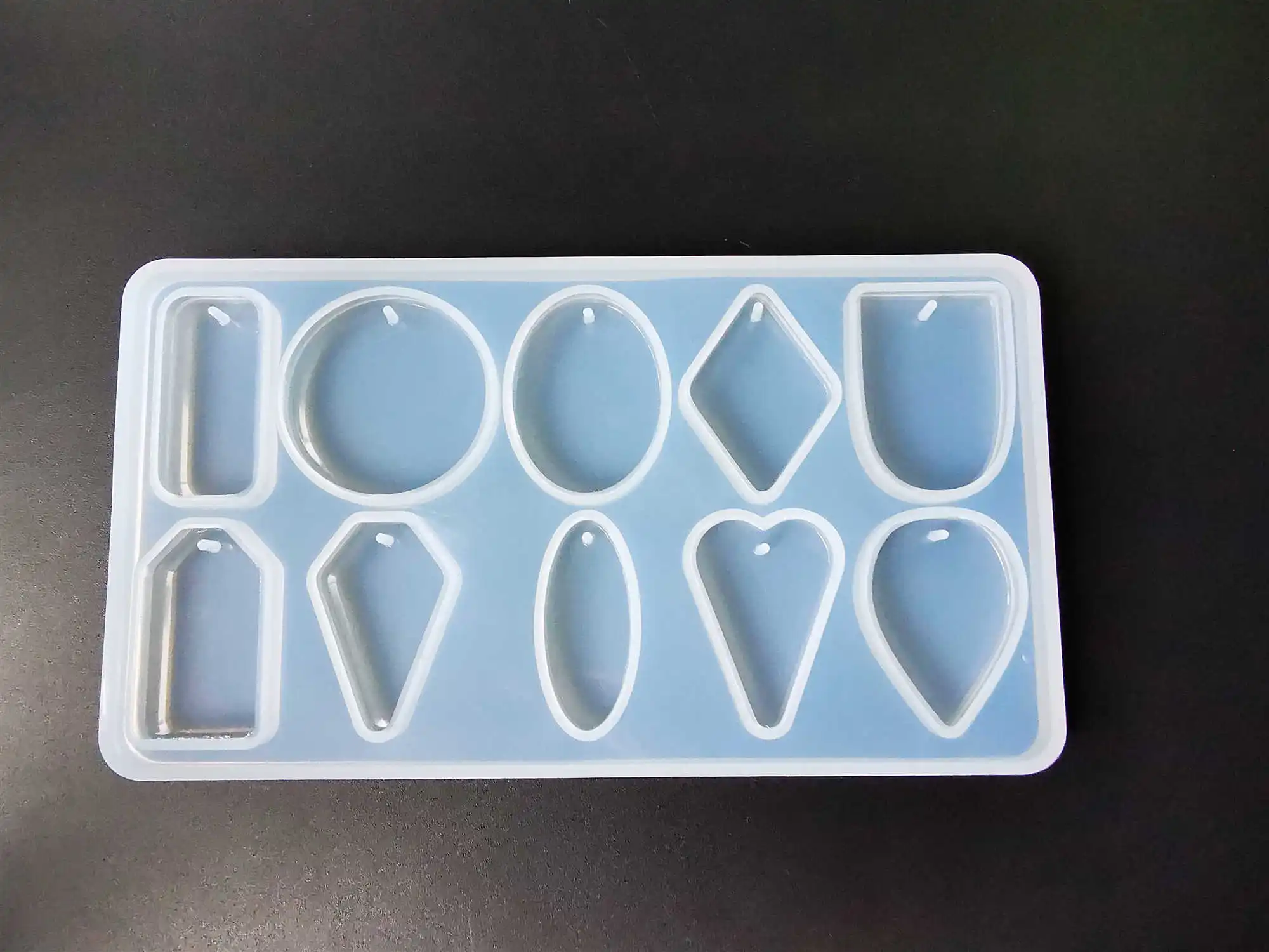 Epoxy Making Jewelry Resin DIY Geometric Mold Shape Pendant Silicone Craft Molds