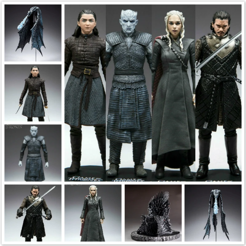 

MOIVE GAME OF THRONES Targaryen Ice Dragon Night King Action Figure The Iron Throne Model