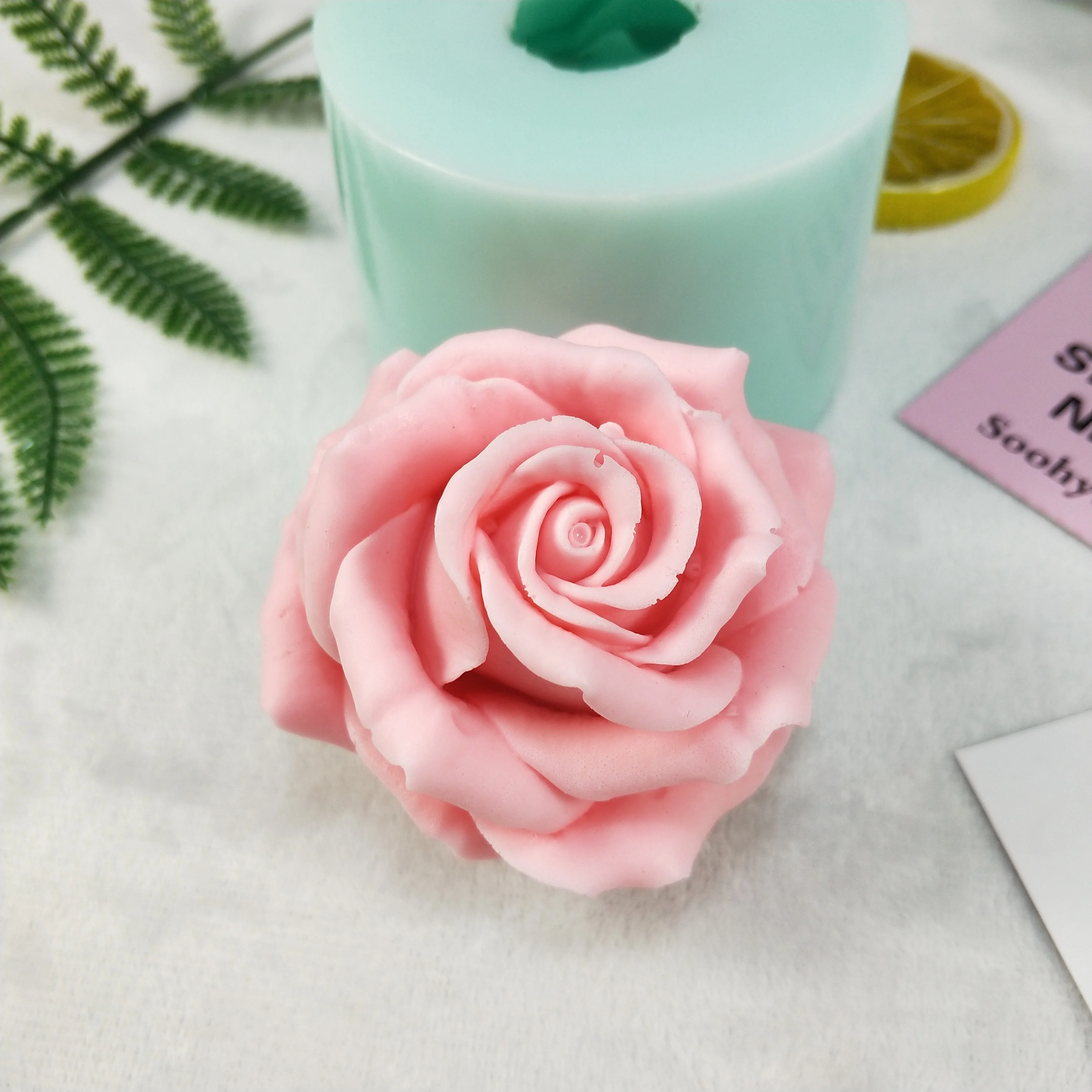 formbar 3D-Silikon-Form Kuchen Fondant Rose Backen Dekoration