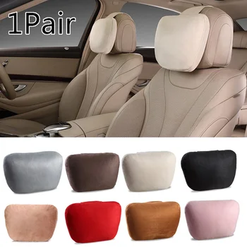 

2pcs Car Interior Headrest Neck Pillow Maybach Design Ultra Soft For Mercedes-Benz Car Styling Accessories