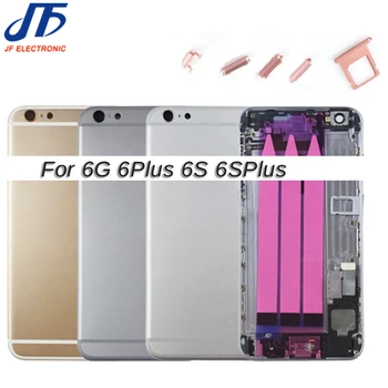 

5pcs For iphone 6 6G 6S Plus metal Back Middle Frame Chassis Full Housing Assembly Battery Cover Door Rear with Flex Cable