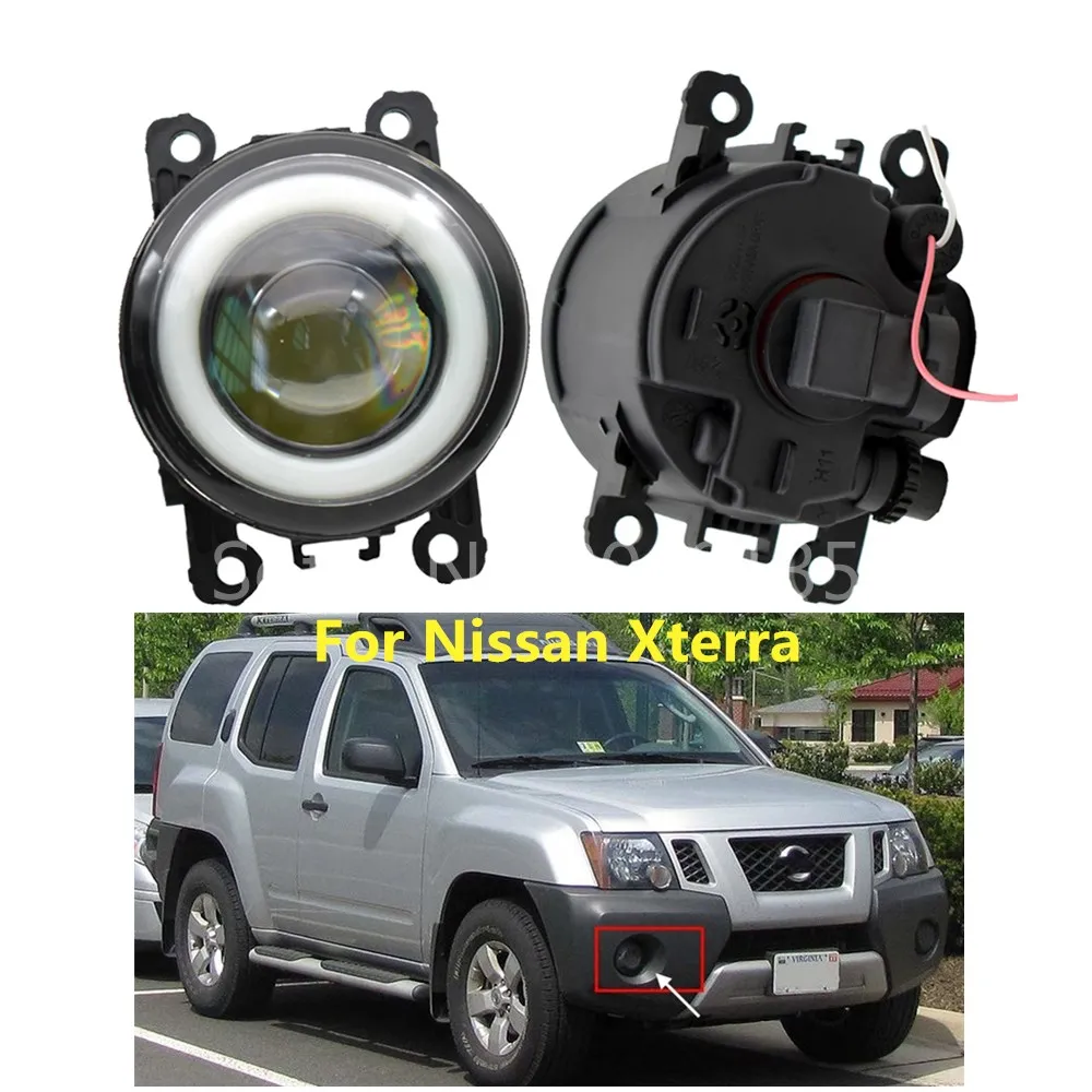 

2x Car LED Fog Lights 90mm Round Angel Eye Daytime Running Light For Nissan Xterra 2005-2015 For Subaru Forester 2013 - 2018