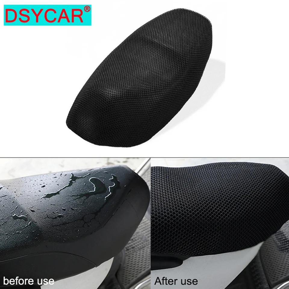 Funda de asiento antideslizante para motocicleta, cubierta de tela 3D de malla, transpirable, impermeable, 1 piezas, 5XL, cojín _ - AliExpress Mobile