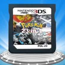 23 ב 1 Pokemoon משחק אלבום אוסף וידאו משחק מחסנית קונסולת כרטיס עבור Nintendo DS NDS Lite NDSI NDSLL NDSXL 3DS XL