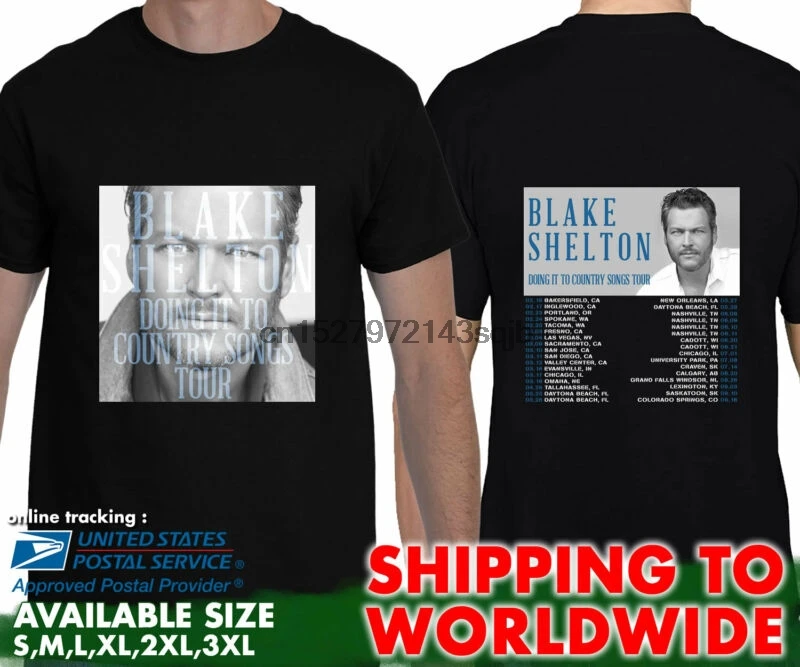 Blake Shelton Shirt Country Music Freaks Tour 2018 t shirt NEW Sizes S-6X