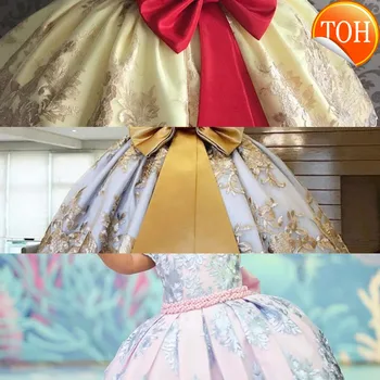 

Baby Girl Dresses Lace Embroidery Christmas Dress Wedding Gown Children Clothing Kids Dresses For Girls Children Ceremony Party