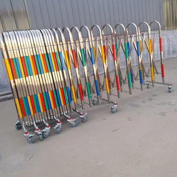 

Security & Protection，Telescopic Fences Stainless Steel Security Fence Movable Folding Isolation， FenceTraffic Barrier