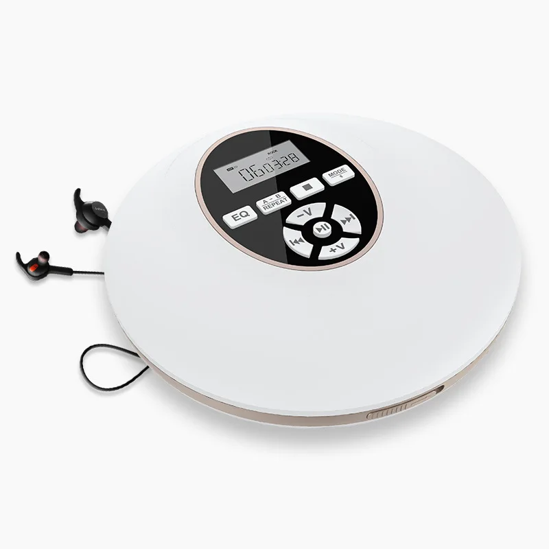 ABKT-портативный CD-плеер с Bluetooth Walkman плеер с ЖК-дисплеем аудио 3,5 мм разъем для подарка