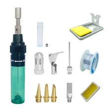 Ensemble de 14 fers à souder, stylo de soudage électronique chauffant à 1300 °, Portable sans fil, rechargeable, travail, outils de combustion de la flamme