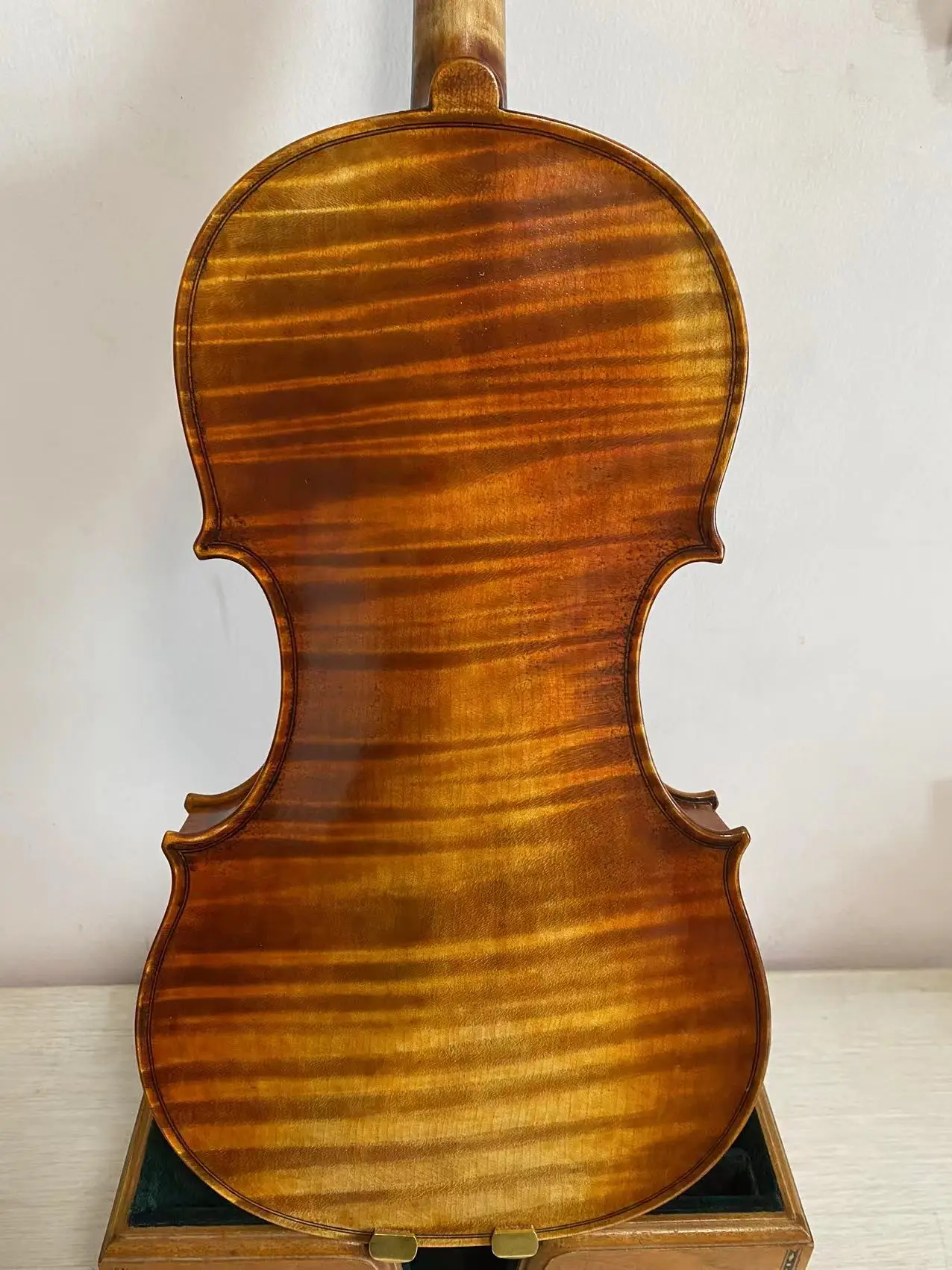 Master 4/4 Violin Guarneri model 1PC flamed maple back spruce top