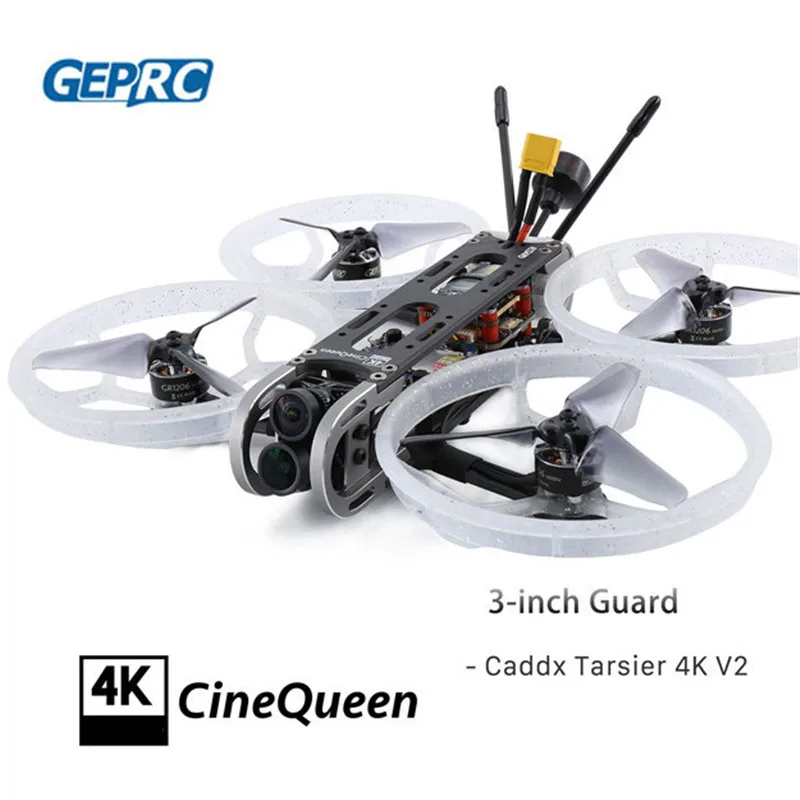 GEPRC CineQueen 4K 3-дюймовый Tarsier V2 CineWhoop 3~ 4S 5,8G 500mW VTX Мультикоптер FPV гоночный/гонщик Дрон уличные игрушки