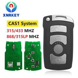XNRKEY – clé télécommande à 4 boutons, transpondeur ID46/PCF7945, 315/433/868/315LP Mhz, pour BMW série 7 CAS1, demi carte intelligente avec clé d'urgence 