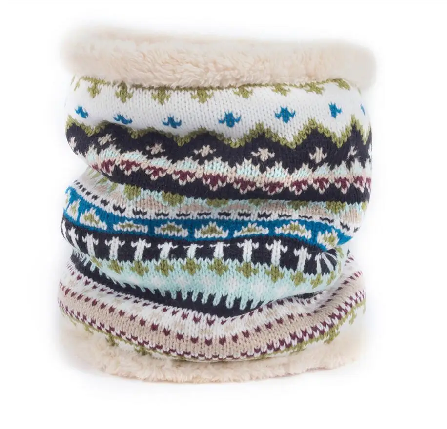 Aswinfon Cable Knit Снуд шарф Зимний шарф на шею с флисовой подкладкой шарф утолщенный для мужчин и женщин двухслойная флисовая подкладка вязаный
