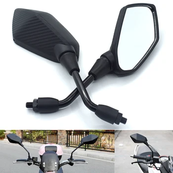 

Universal 10mm Motorcycle Rearview Mirror Black Side Mirror For HONDA PCX125 PCX150 CBR125R CBR150R CBR250R CBR300R CBR250