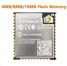 ESP32-WROOM-32U 4 МБ 8 Мб 16 Мб флэш-памяти Wi-Fi + BT + BLE ESP32 модуль IPEX антенный разъем Espressif Original