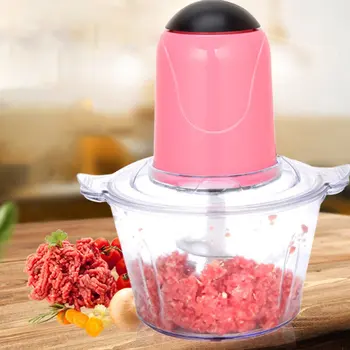 

2L Automatic Powerful Multifunctional Electric Food Chopper Food Processor Electric Blender Chopper Meat Slicer Cutter