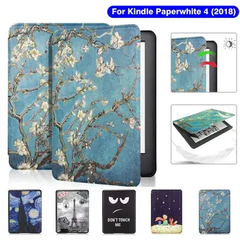 

2018 kindle Paperwhite 4 Case For Funda Amazon Kindle Paperwhite 10th Generation Cover Protective Shell Flip E-book Capa