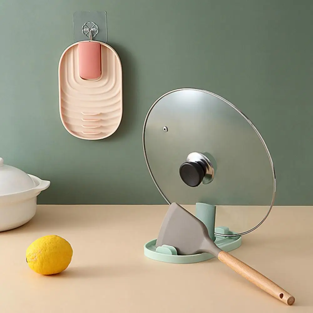 Foldable Spoon Pot Lid Shelf Cooking Storage Stand Holder Kitchen