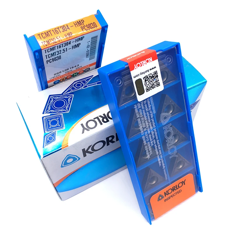 100PCS TCMT16T304 HMP PC9030 100% Original Carbide Inserts Internal Turning Tool High Quality Blade Lathe Cutter Tools With Box |