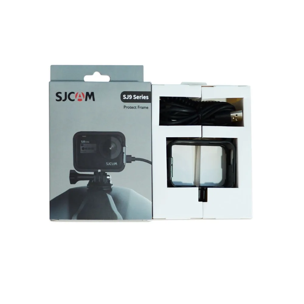 SJCAM SJ9 серия защитная рамка держатель пластиковая рамка с шлемом USB кабель для SJ9 Strike/sj9 Max 4K экшн-камеры