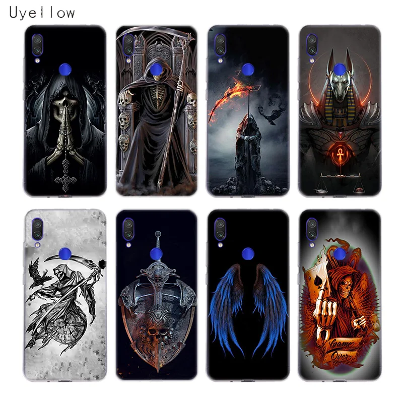 

Uyellow Grim Reaper Skull Phone Case For Redmi S2 Note 4 5 6 7 4X 5 5A 5P 6 6A 7A Y3 For Xiaomi A1 A2 A3 F1 8 lite 9SE Cover