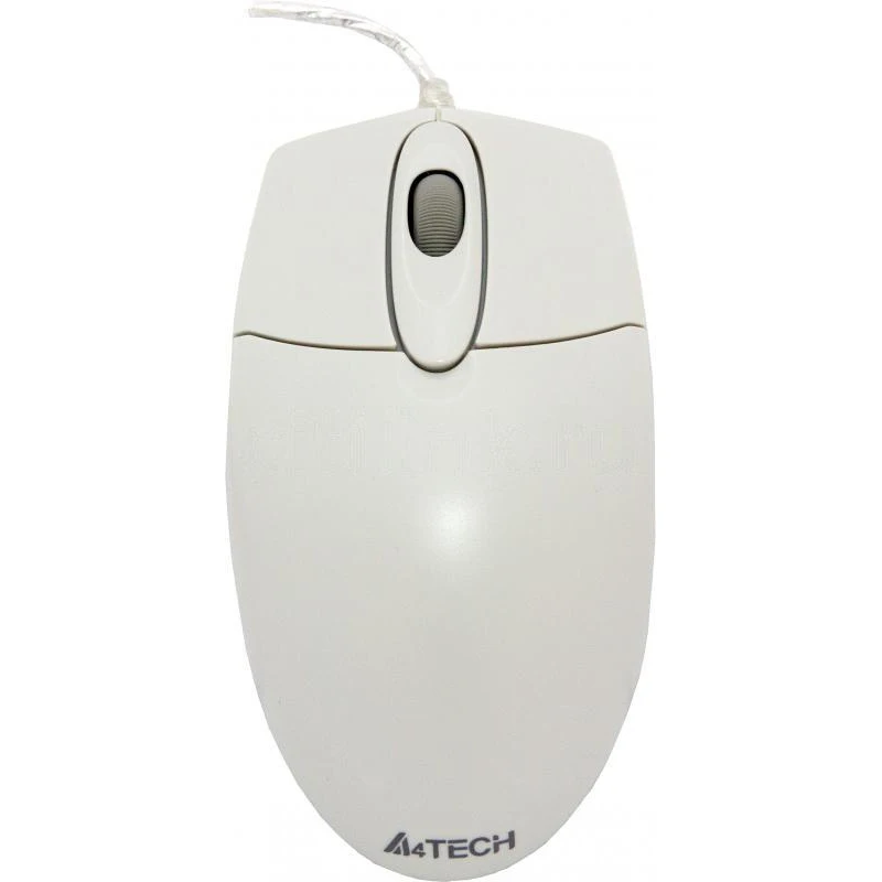 Мышь A4 OP-720 белый оптическая(800dpi) USB(2but