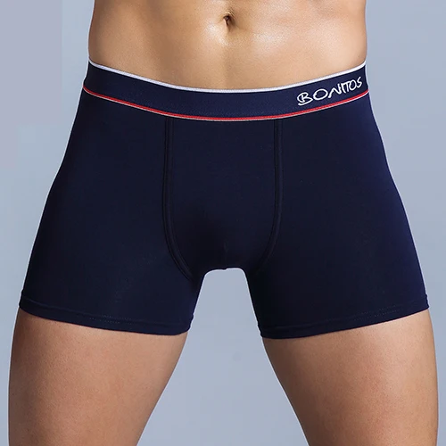 B3 Blue BONITOS, брендовые боксеры, мужское нижнее белье, мужское нижнее белье, боксеры, хлопок, боксеры, шорты для мужчин, сексуальные трусы, длинное нижнее белье для мужчин - Цвет: B3 Blue
