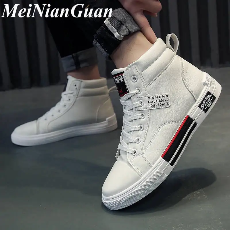 Comfort Winter Sneakers for Men Platforms Fashion Shoes Keep Warm Plush Men's Casual High Top Lace Up Man Tennis 2021 Z9 |