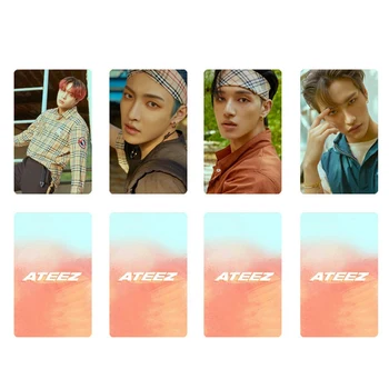 

100Pcs/Set Kpop ATEEZ Photocard HD High quality Double Side Printing Album Lomo Photo Card New Arrivals For Fans Collection