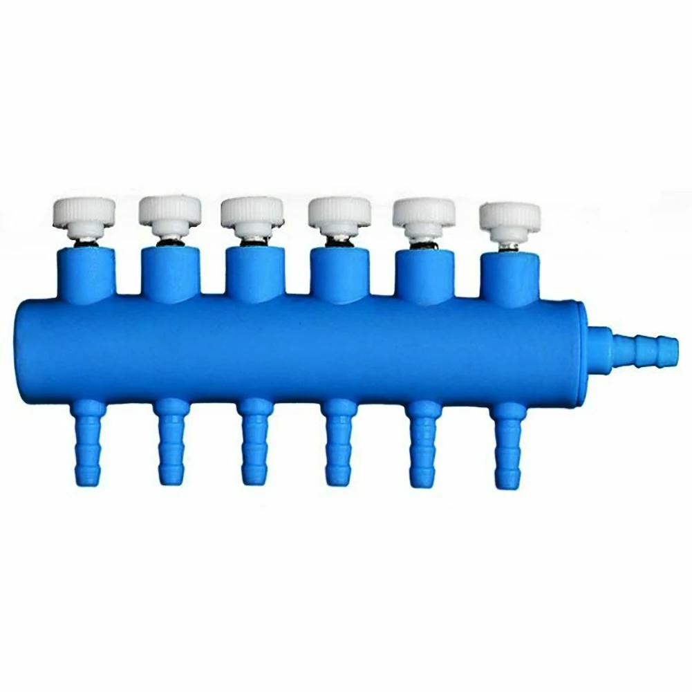 2 3 4 5 6 Way Control Air Flow Distributor Outlet Oxygen Tube Pump Accessories Useful Switch Manifold Aquarium Splitter |