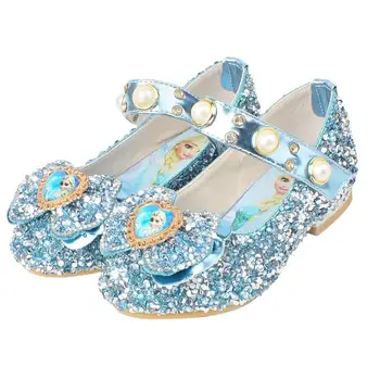

Children Princess Shoes Kids Girls Wedding Shoes High Heels Dress Shoes Bowtie Pink Leather Shoes For Girls Casual shoes