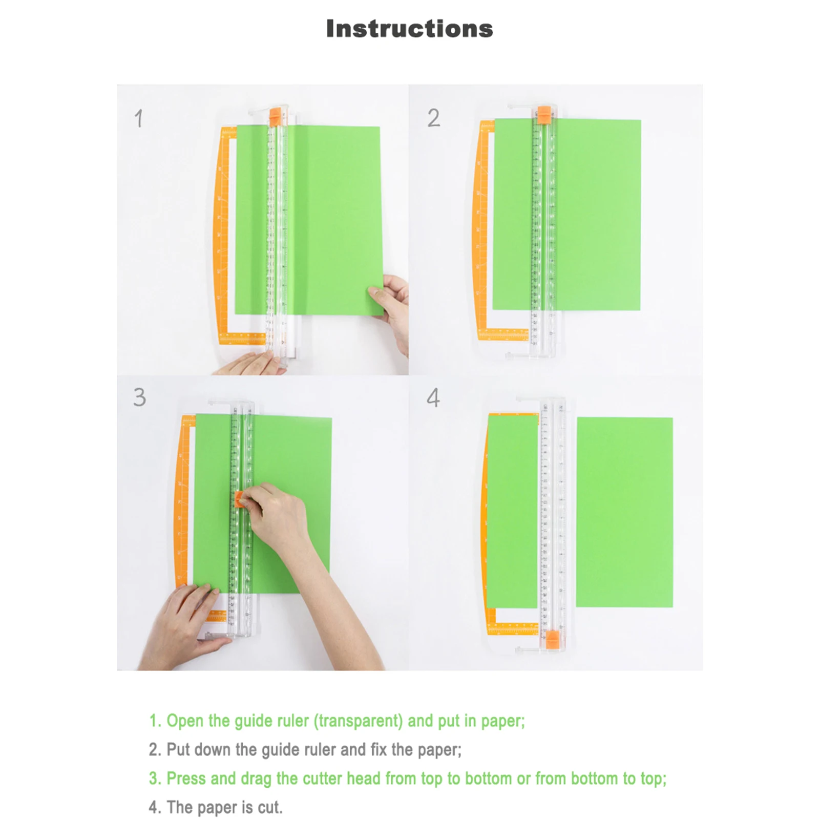 Taglierina per carta Precise Cut A4 a lama scorrevole