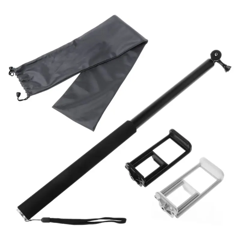  3m 118 inch Aluminum Monopod Extendable Selfie Stick for GoPro iPhone iPad DSLR Action Camera 3.5
