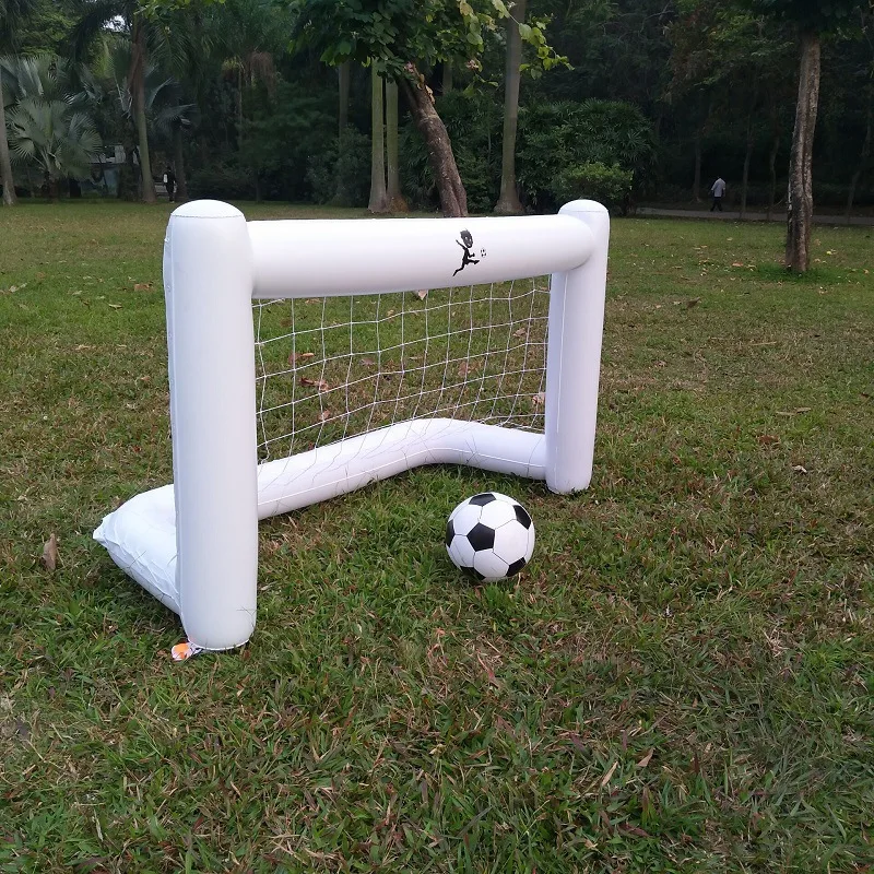 

160 Cm White Environmentally Friendly PVC with Net Inflatable Football Door Toy Set