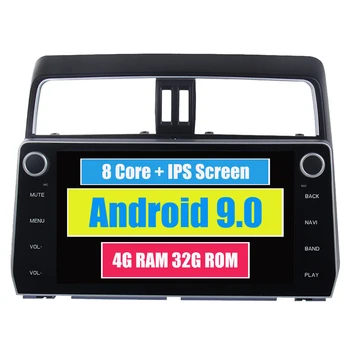 

Car Multimedia Player For Toyota Prado 2018 Octa Core Android 9.0 10.2'' Touchscreen Autoradio Bluetooth GPS Navigation Radio