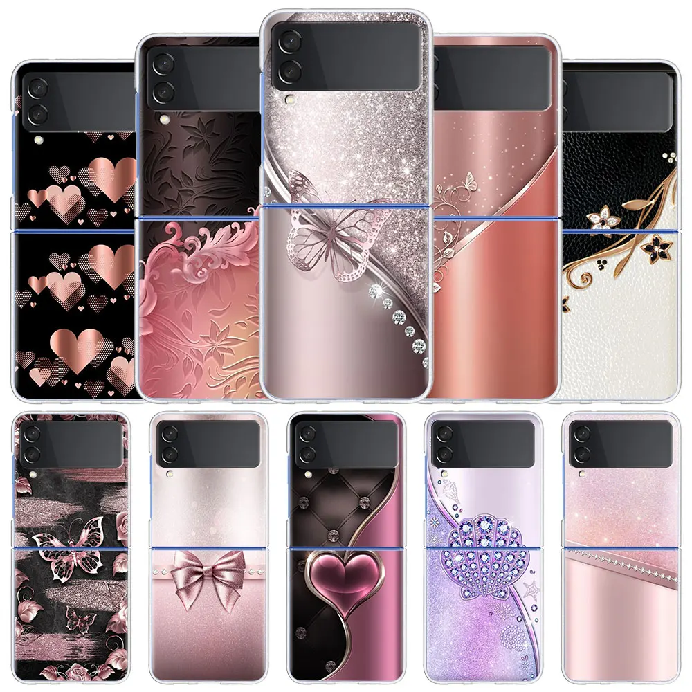 Transparent Luxury Love Bow Hard Phone Case Cover - Clear PC Design