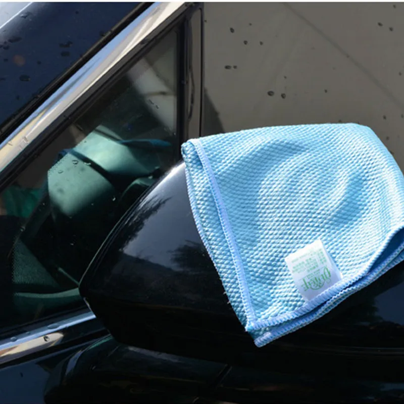 Description Picture 2 of item30*40cm/11.8*15.7inch Microfiber Cleaning Towel Absorbable Glass Kitchen Cleaning Cloth Wipes Table Window Car Dish Towel Rag