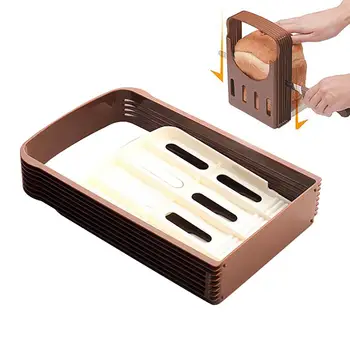 

Practical Plastic Foldable Bread Sandwich Skiving Machine Cutter Mold Slicer Loaf Toast Cutter Manual Slicers Kitchen Gadget