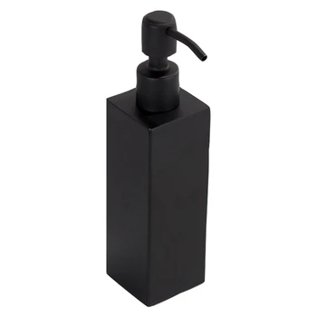 

SHGO HOT-New Stainless Steel Handmade Black Liquid Soap Dispenser Bathroom Accessories Kitchen Hardware Convenient Modern